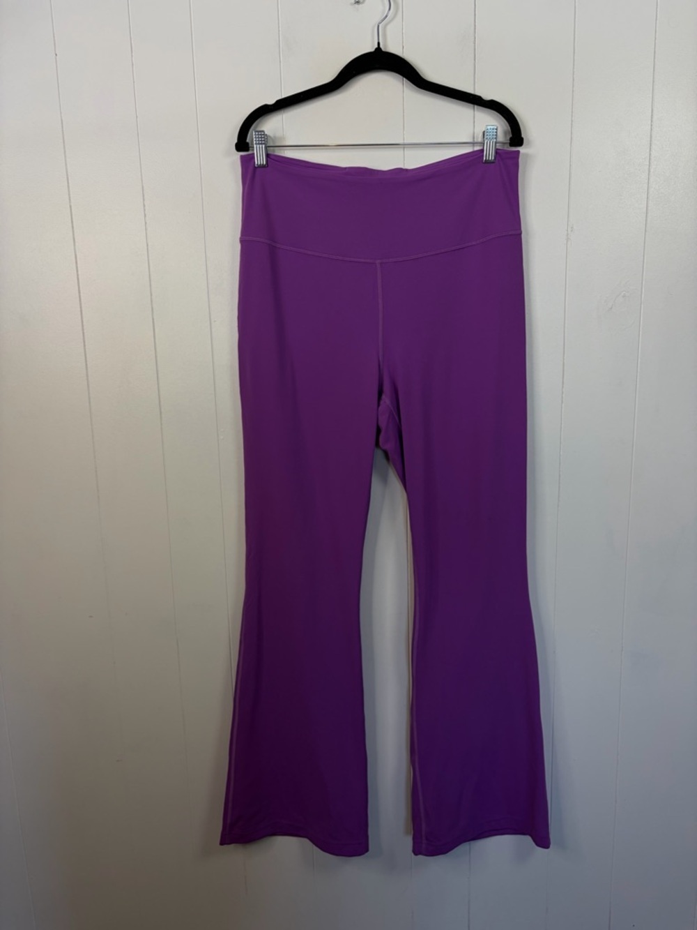 Lululemon Groove Super High Rise Flare Pants Nulu Moonlit Magenta Purple size 14 - Picture 5 of 9